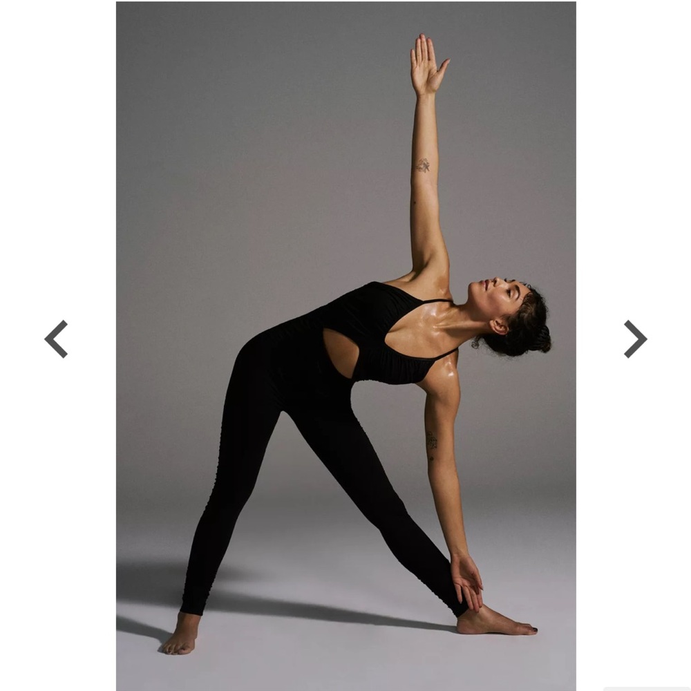 FP Movement by Free People Black Cutout Jumpsuit
